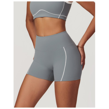 Custom yoga gym shorts |New Style Yoga Pants Fold Over Yoga Shorts  Womens or Girl Sport Shorts