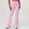 Custom Flared Pants|Women's Sports Solid Color Running Yoga Pants Hip Lifting Jogging Flared Pants