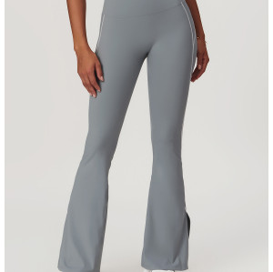 Custom Flared Pants|Women's Sports Solid Color Running Yoga Pants Hip Lifting Jogging Flared Pants