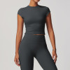 Custom gym yoga t shirt| Wholesale Custom Logo Clothing Blank Fitness T-Shirts High Quality T-Shirt
