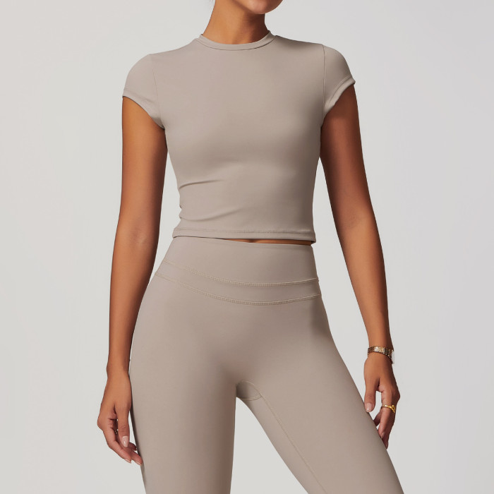 Custom gym yoga t shirt| Wholesale Custom Logo Clothing Blank Fitness T-Shirts High Quality T-Shirt