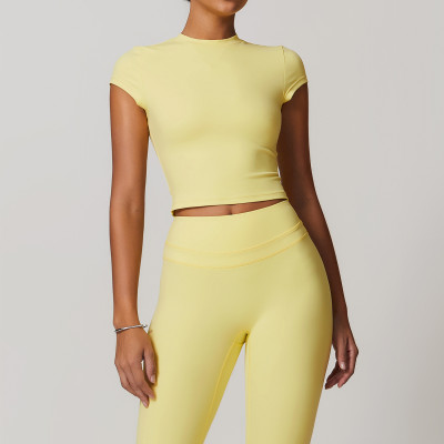 Custom gym yoga t shirt| Wholesale Custom Logo Clothing Blank Fitness T-Shirts High Quality T-Shirt