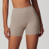 Custom Summer Yoga Shorts | Solid Color Custom Printed Seamless Shorts Yoga Shorts High Waist Women
