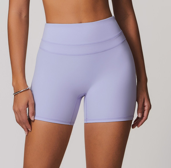 Custom Summer Yoga Shorts | Solid Color Custom Printed Seamless Shorts Yoga Shorts High Waist Women