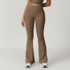 Custom nylon yoga legging | High Quality Running Wide Leg Yoga Leggings Plazzo Women Wide Leg Pants