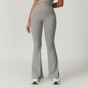 Custom nylon yoga legging | High Quality Running Wide Leg Yoga Leggings Plazzo Women Wide Leg Pants