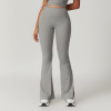 Custom nylon yoga legging | High Quality Running Wide Leg Yoga Leggings Plazzo Women Wide Leg Pants