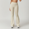 Custom nylon yoga legging | High Quality Running Wide Leg Yoga Leggings Plazzo Women Wide Leg Pants