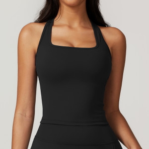 Custom workout tank top |  2024 New Style Tank Tops With Pad Fitness Yoga Sport Tank Top