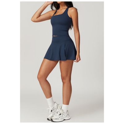 Custom tennis skirt | Sporty Solid Color Lightweight Breathable Color Custom Logo Gym Skirt Skirt