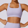 Custom sports bra backless| 2024 New Style Spandex Clothing Blank Pink Sports Bra Quick Dry