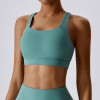Custom sports bra backless| 2024 New Style Spandex Clothing Blank Pink Sports Bra Quick Dry
