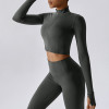 Custom yoga jacket|High Quality Custom Long Sleeve Zip Up Yoga Jacket and Gym Yoga Jacket Zip