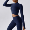 Custom yoga jacket|High Quality Custom Long Sleeve Zip Up Yoga Jacket and Gym Yoga Jacket Zip