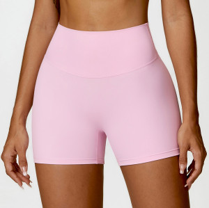 Custom Woman Yoga Shorts |Private Label Seamless Yoga Shorts For Women Sexy Gym Yoga Shorts Brown