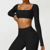 Custom running long sleeve| High Quality Women's T-Shirts Long Sleeves Cropped Yoga Long Sleeve