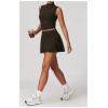 Custom Fitness Vest| Private label halterneck organic cotton vest for women