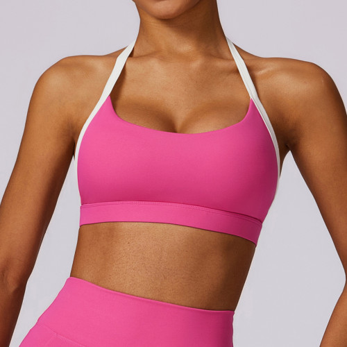 Custom nylon sport bra| Factory Wholesale Back Hollow Out Exercise and Dynamic Backless Sports Bra