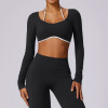 Custom long sleeve top| Wholesale Custom Logo 2024 New Style Long Sleeve T-Shirt and Top Tank