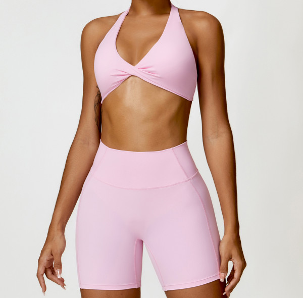 Custom nylon sports bra | Wholesale custom strong support black and white sports bra
