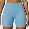Custom Woman Yoga Shorts |Girl Sport High Waist Black Workout Shorts For Gym Yoga Running