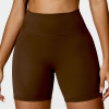 Custom Woman Yoga Shorts |Girl Sport High Waist Black Workout Shorts For Gym Yoga Running