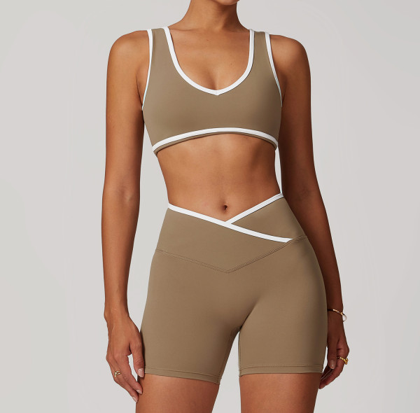 Custom sports nylon bra|sports bra halterneck sports bra fitness sports bra top