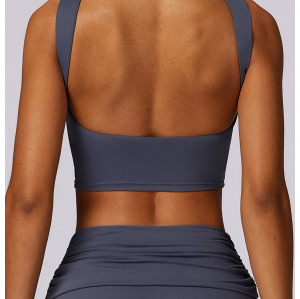 Custom custom blank sports bra | Adjustable High Impact Soft Fabric Sports Bra Crop Top Sports Bra