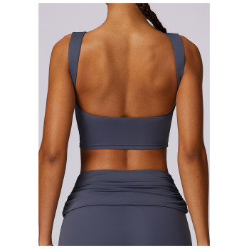 Custom custom blank sports bra | Adjustable High Impact Soft Fabric Sports Bra Crop Top Sports Bra