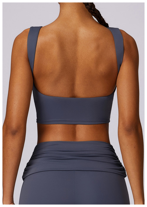 Custom custom blank sports bra | Adjustable High Impact Soft Fabric Sports Bra Crop Top Sports Bra