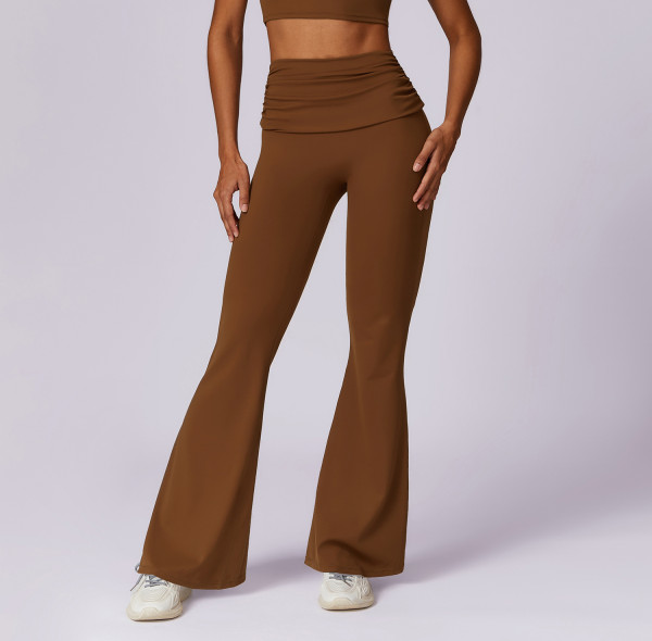Custom yoga high-waisted pants /Custom high-waisted loose-fitting yoga pants wide-leg pants