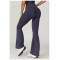 Custom wide-legged pants| Wholesale Custom Nylon Spandex Flare Leggings Butt Lift Palazzo Pants