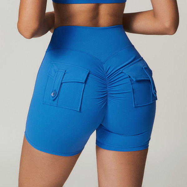 Custom butt scrunch yoga shorts|Logo Gym Clothing Seamless Bike Shorts High Waist Workout Shorts