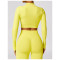 Custom long sleeve yoga jacket | Wholesale Custom Logo Zip Up Yoga Crop Jacket Fitness Yoga Jacket