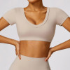 Custom cropped top| Factory Wholesale T-Shirt Plain Custom Printing Short Sleeve Shirt Woman