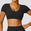 Custom cropped top| Factory Wholesale T-Shirt Plain Custom Printing Short Sleeve Shirt Woman