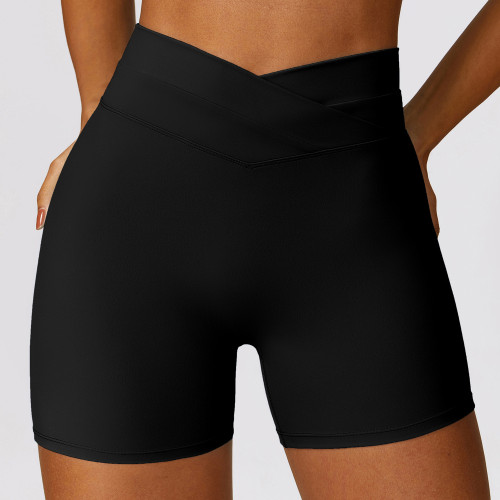 Custom women yoga shorts gym |2024 Woman  Yoga Shorts New Belly Tightening Lifting Yoga Shorts Soft