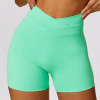 Custom women yoga shorts gym |2024 Woman  Yoga Shorts New Belly Tightening Lifting Yoga Shorts Soft