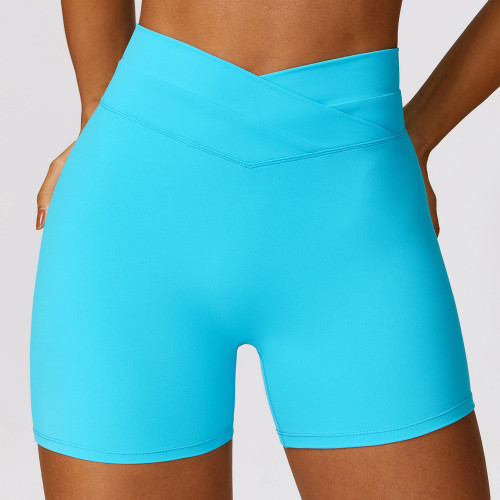 Custom women yoga shorts gym |2024 Woman  Yoga Shorts New Belly Tightening Lifting Yoga Shorts Soft