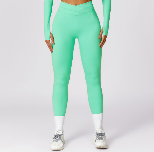 Custom solid yoga leggings |2024 Scrunch Butt Tummy Booty  Women's Yoga Leggings With High Waist