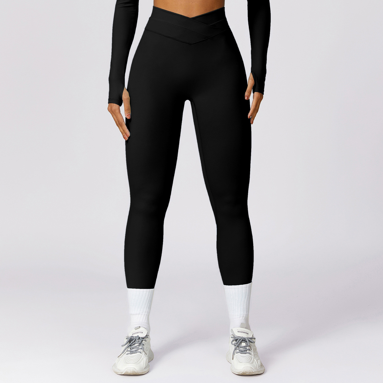 Yoga pants in high stretch fabric