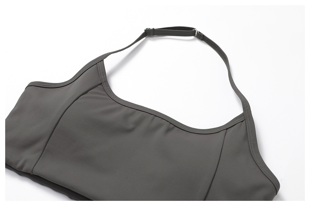 halterneck sports bra