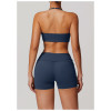 Custom halterneck sports bra |Halterneck tight back bra with chest pad outdoor sports yoga wear