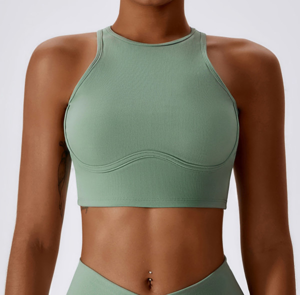 Custom halter neck sports bra | Custom Colors Lightweight Women Nylon Spandex Sports Bra