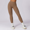 Custom cross waist leggings | Custom yoga leggings hip lift waist yoga leggings