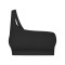 Custom one shoulder sports bra | Fitness yoga support sports bra fixed cup vest sports bra