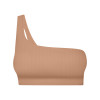 Custom one shoulder sports bra | Fitness yoga support sports bra fixed cup vest sports bra