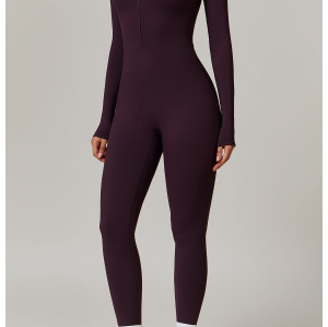 OEM/ODM AOLA winter jumpsuit Ladies One Piece Jumpsuit For Women Zippier long sleeve jumpsuit