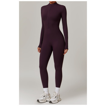 OEM/ODM AOLA winter jumpsuit Ladies One Piece Jumpsuit For Women Zippier long sleeve jumpsuit