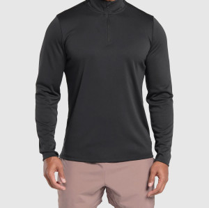 Custom fitness long sleeves | Factory Custom Printed Logo Fitness Quick Dry Men's Long Sleeve